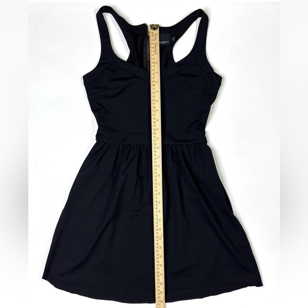 Cynthia Rowley Dress Women’s Small Black Sleeveless Zip Stretch A-Line - Picture 5 of 12